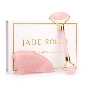 Rose Quartz Dual Roller & Sculpting Tool