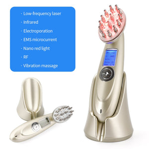 Electric Red Light Therapy Anti Hair Loss Vibrating Massage Hair