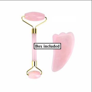 Rose Quartz Dual Roller & Sculpting Tool